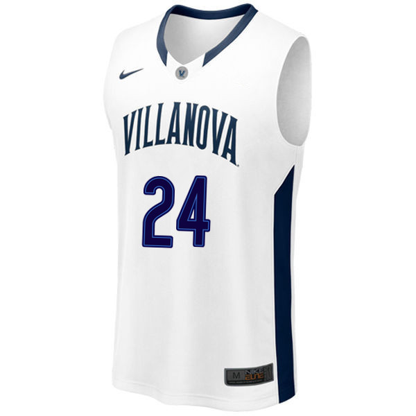 Men #24 Wali Jones Villanova Wildcats College Basketball Jerseys Sale-White